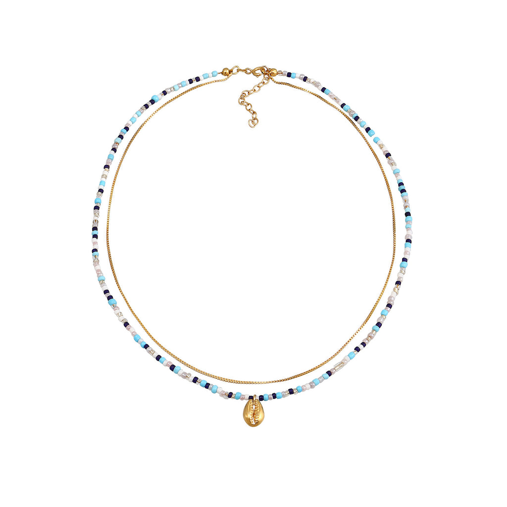 Gold - Elli | Venezianer-Choker | 925 Sterling Silber vergoldet