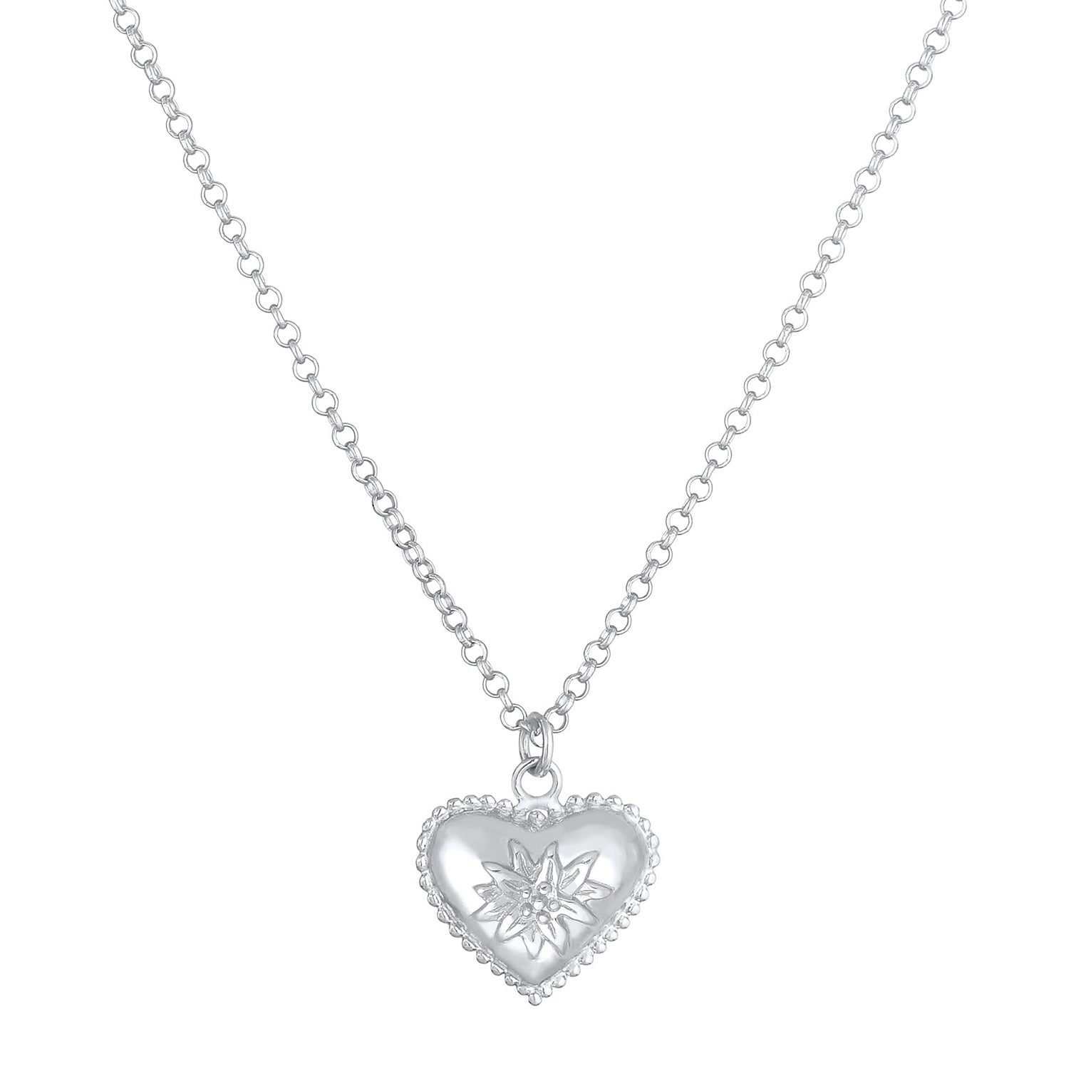 Silber - Elli | Halskette Blume | 925er Sterling Silber