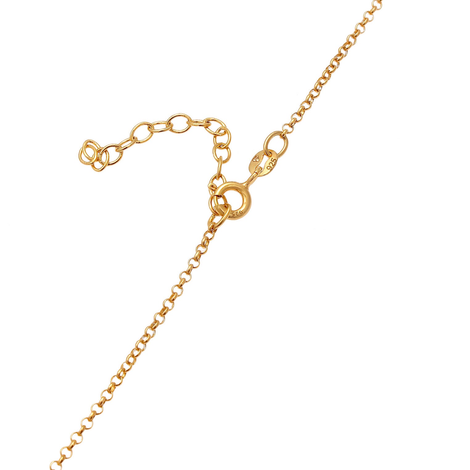 Gold - Elli | Halskette Blume | 925 Sterling Silber vergoldet