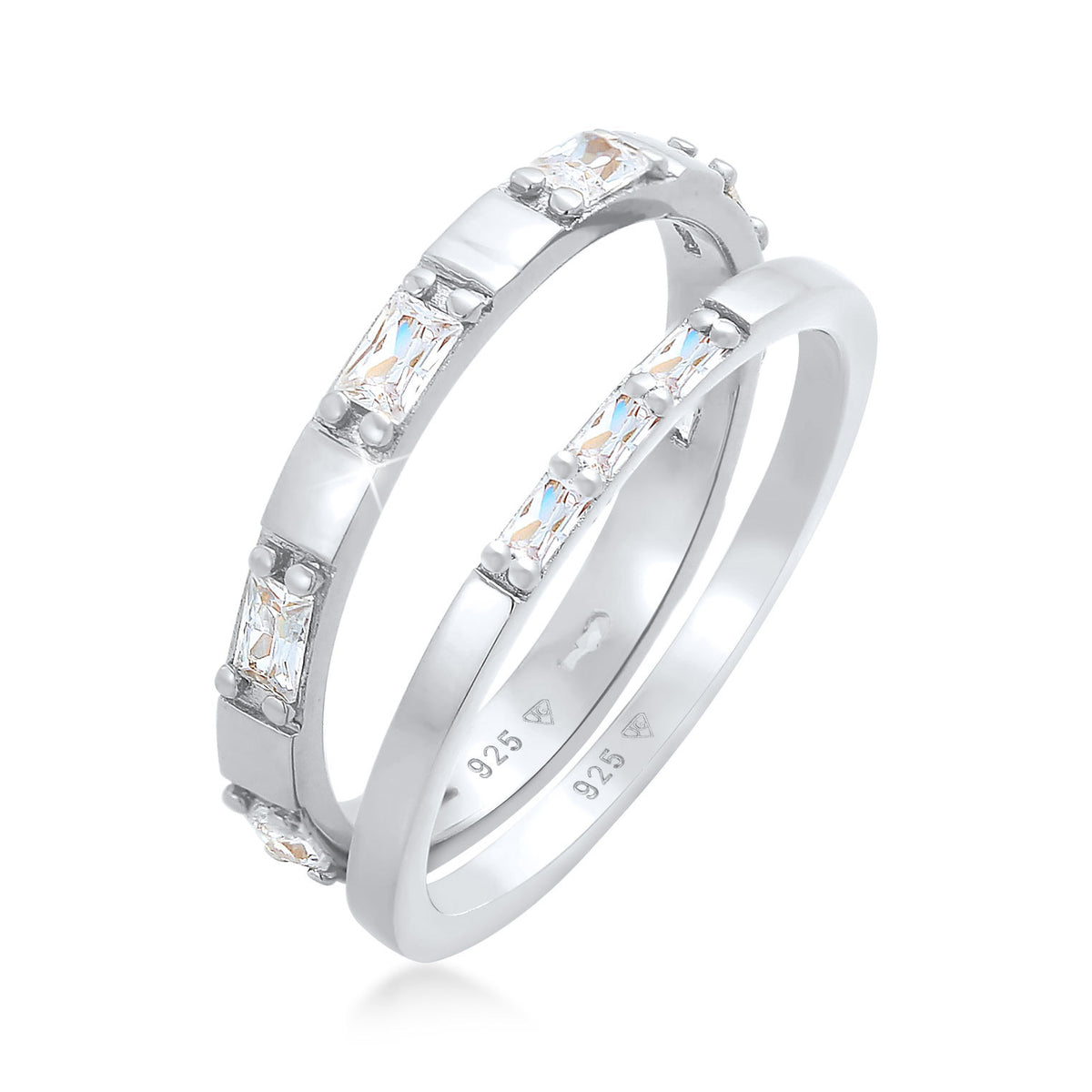 Silber - Elli | Bandring | Zirkonia ( Weiß ) | 925er Sterling Silber