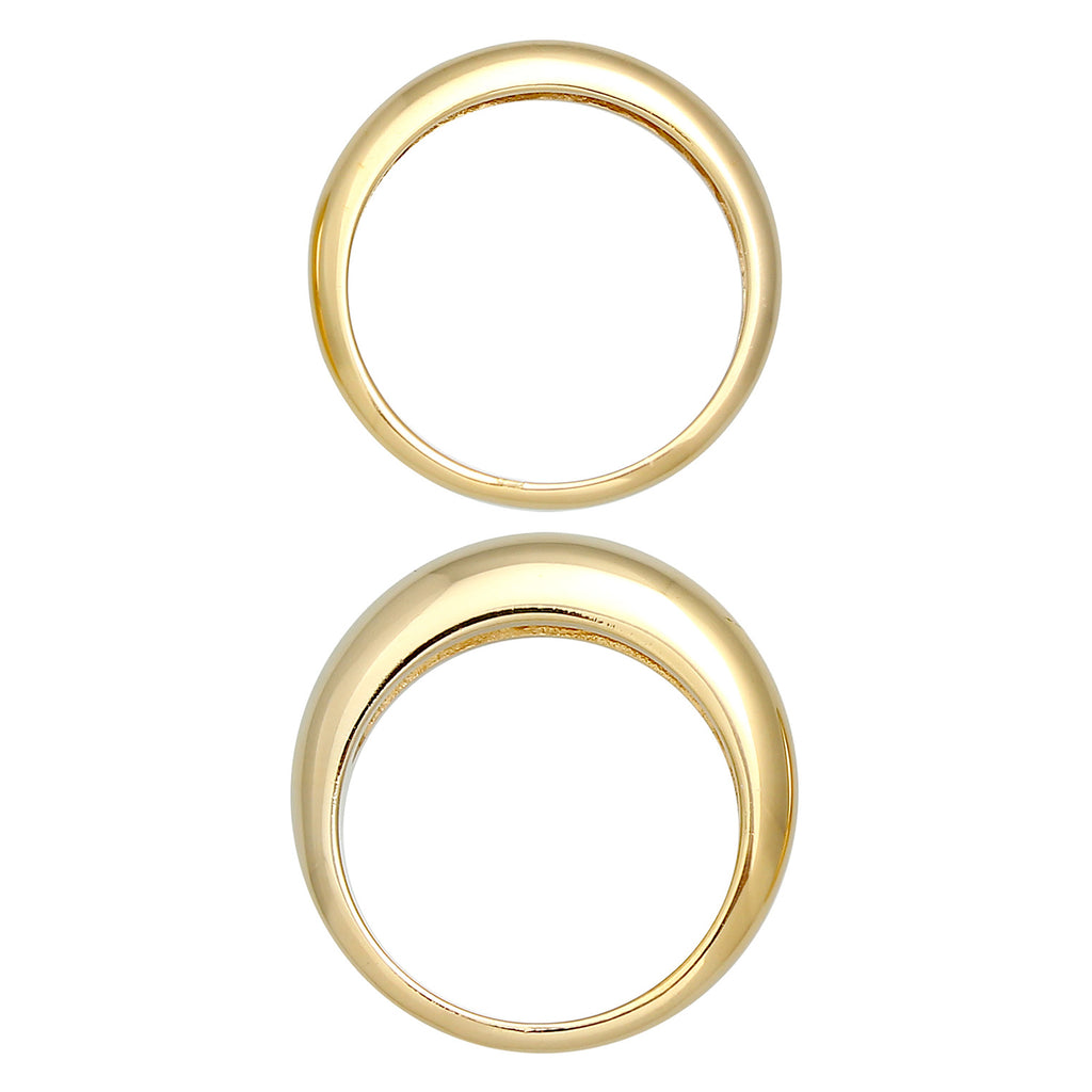 Gold - Elli PREMIUM | Bandring | 925 Sterling Silber vergoldet