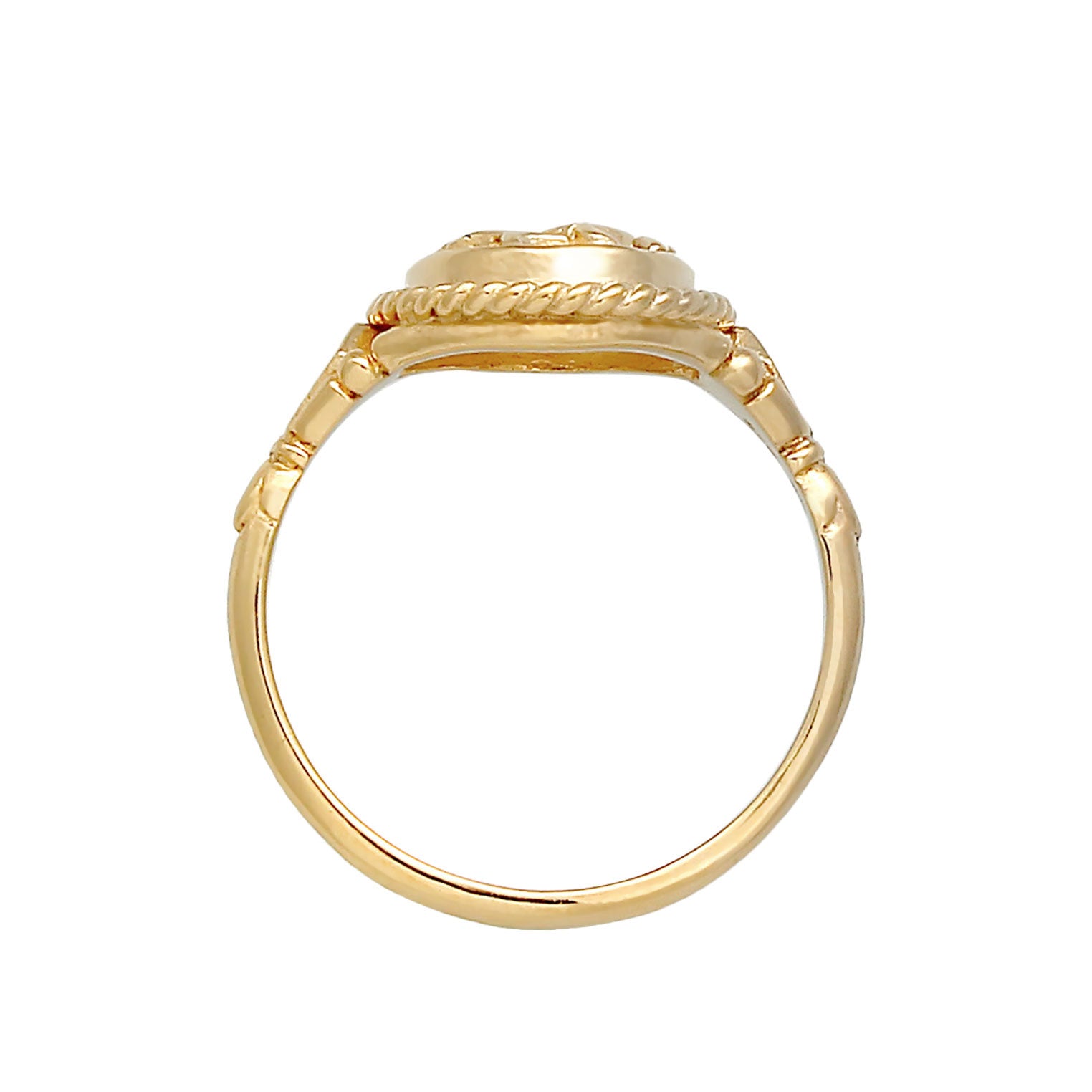 Gold - Elli | Ring Ornament | 925 Sterling Silber vergoldet