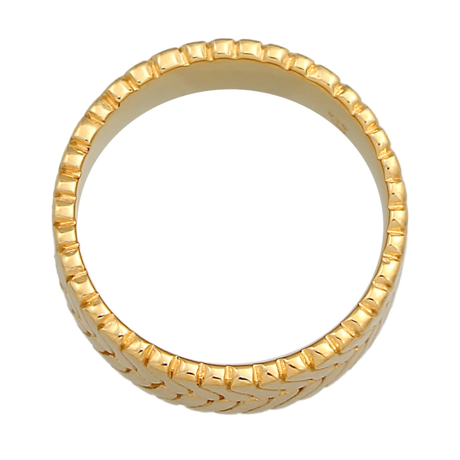 Gold - Elli | Bandring | 925 Sterling Silber vergoldet