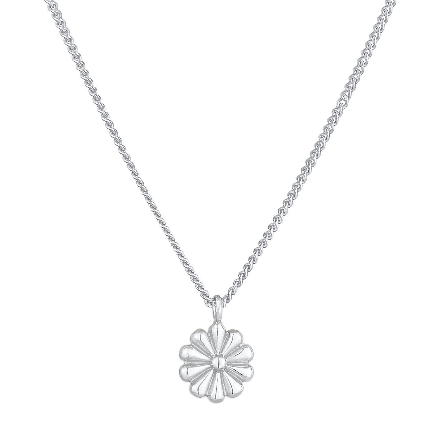 Silber - Elli | Halskette Blume | 925er Sterling Silber