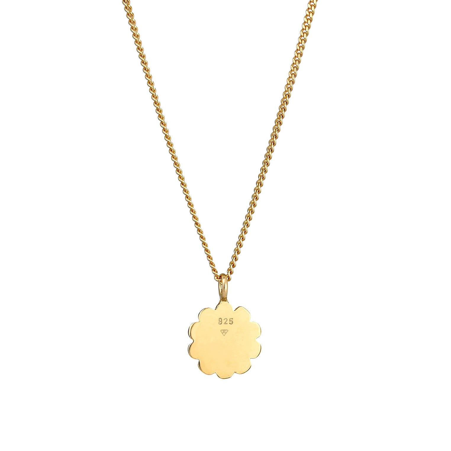 Gold - Elli | Halskette Blume | 925 Sterling Silber vergoldet