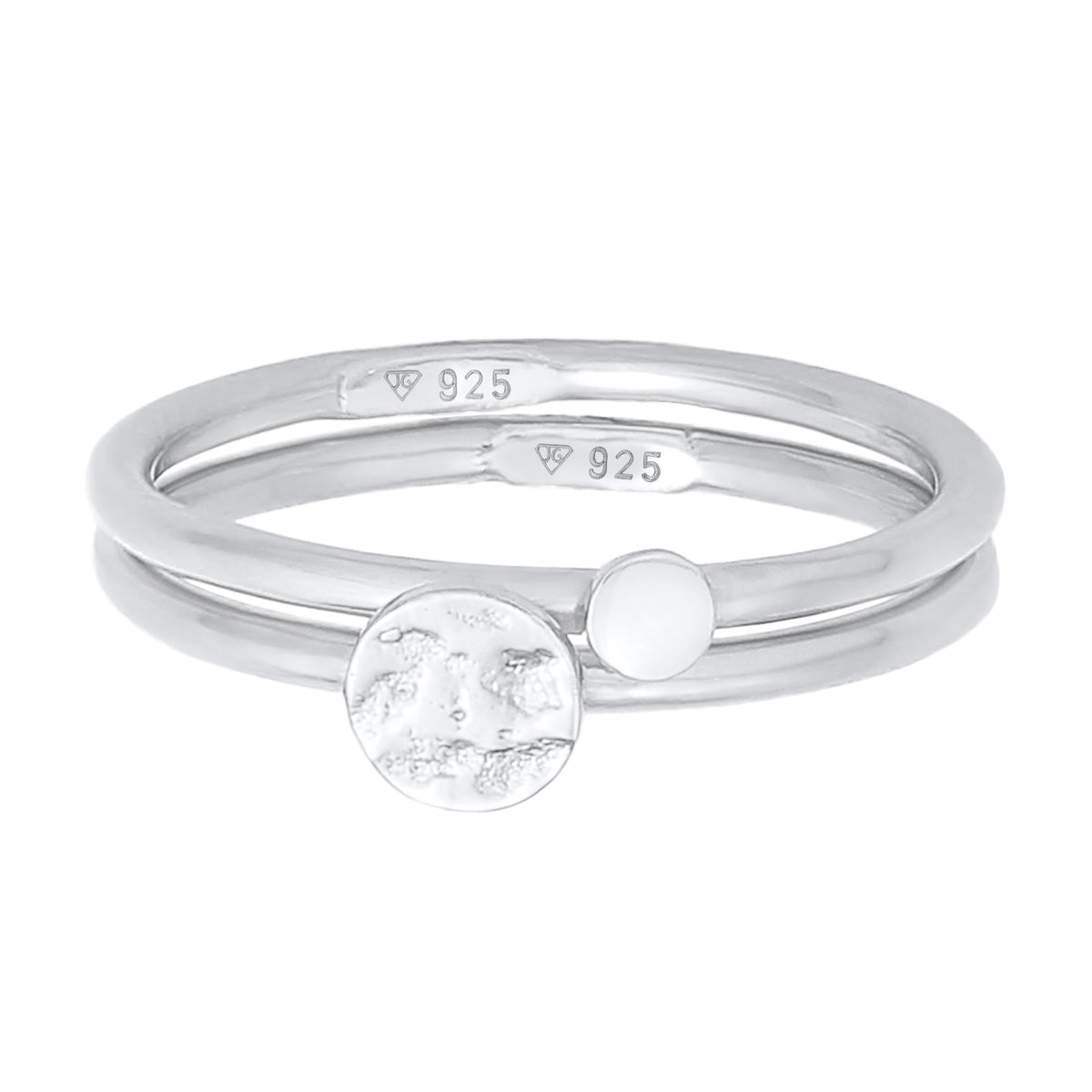 Silber - Elli | Ringset Kreis | 925er Sterling Silber