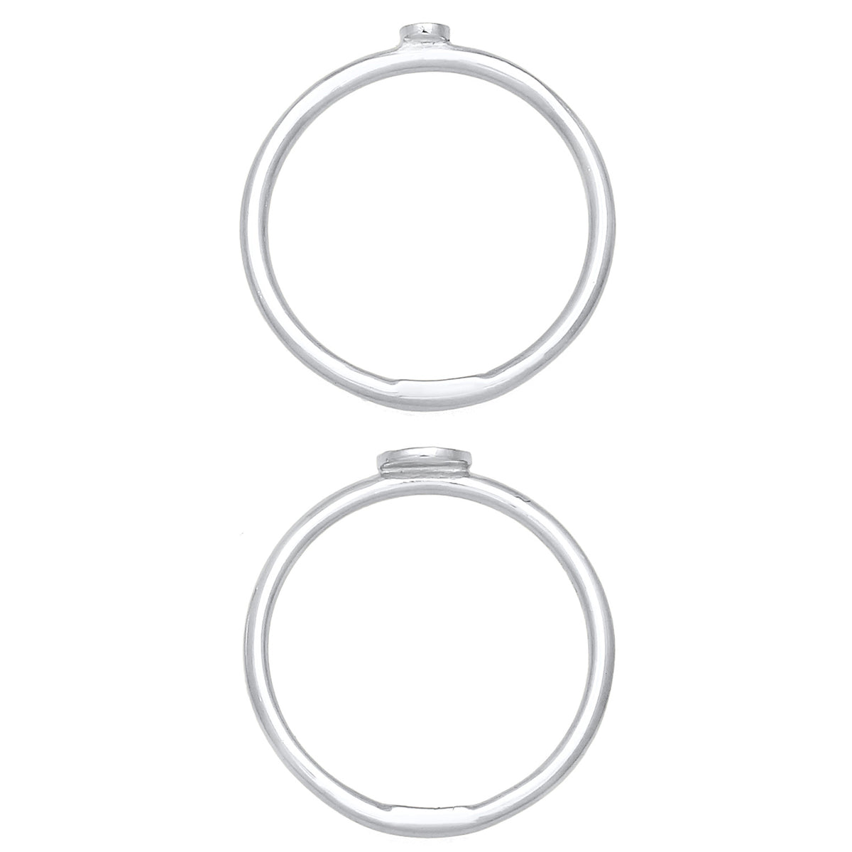 Silber - Elli | Ringset Kreis | 925er Sterling Silber
