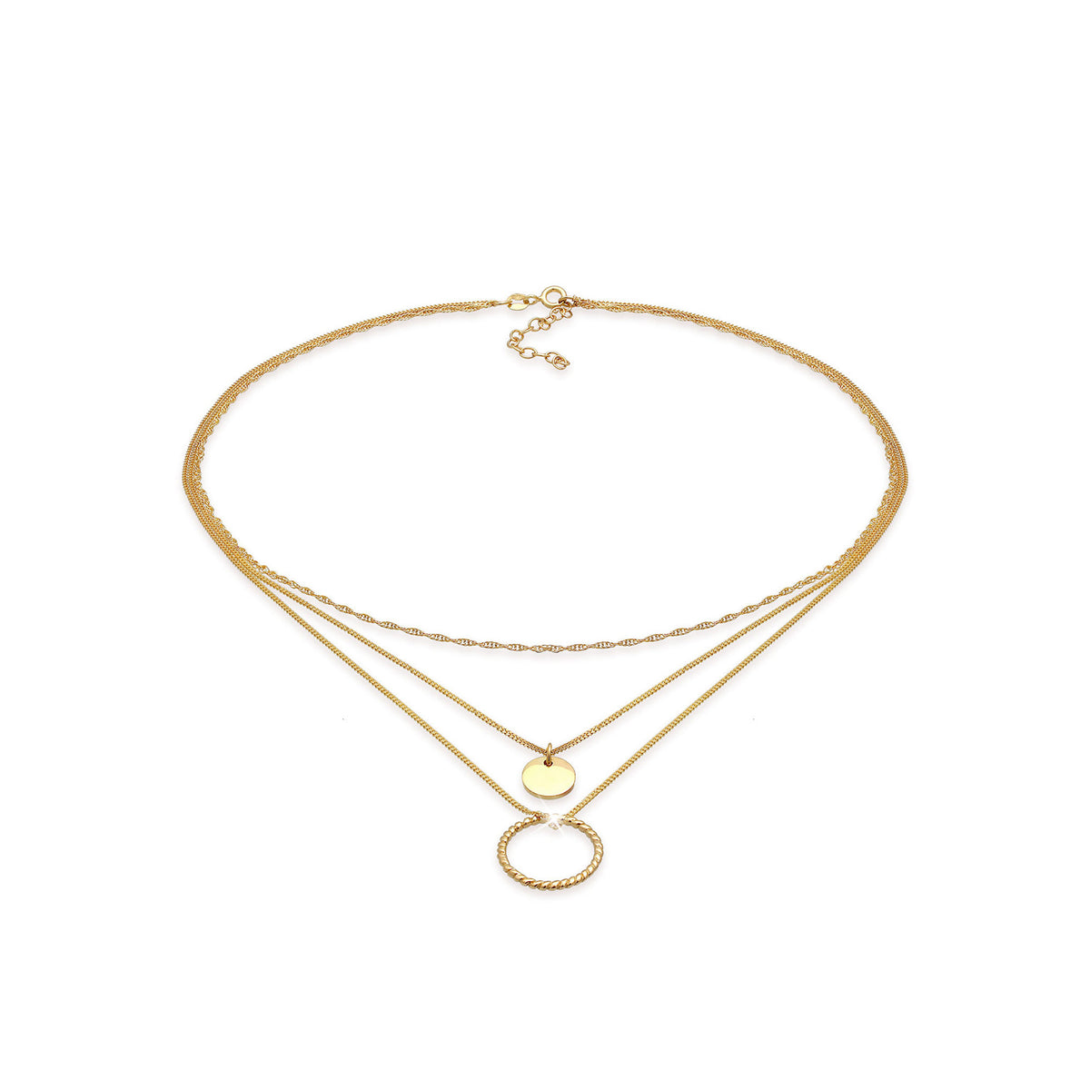 Gold - Elli | Choker | 925 Sterling Silber vergoldet