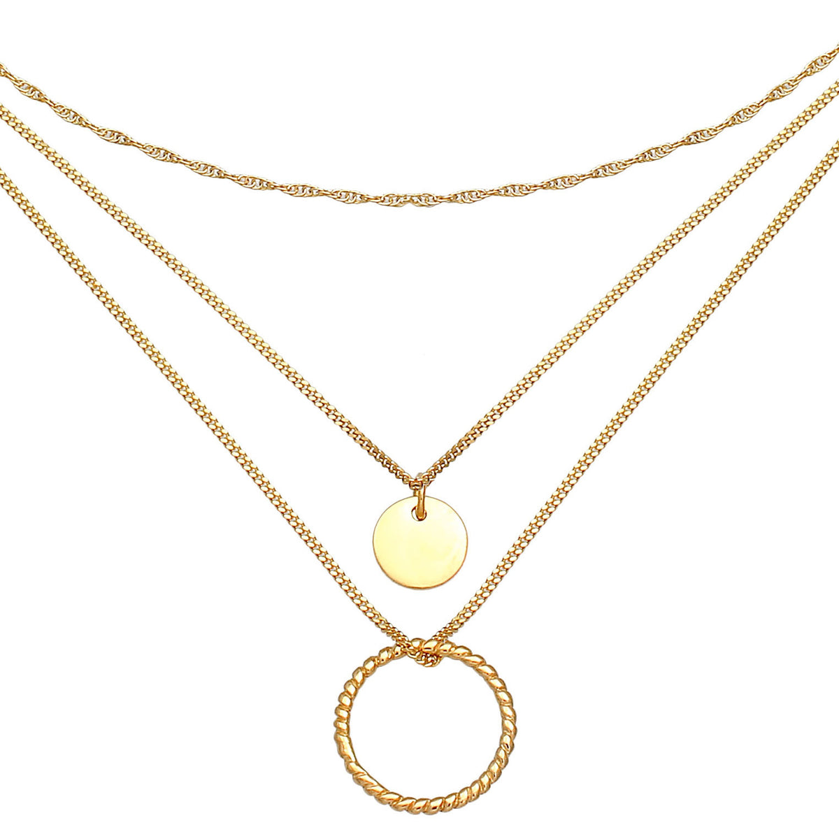 Gold - Elli | Choker | 925 Sterling Silber vergoldet