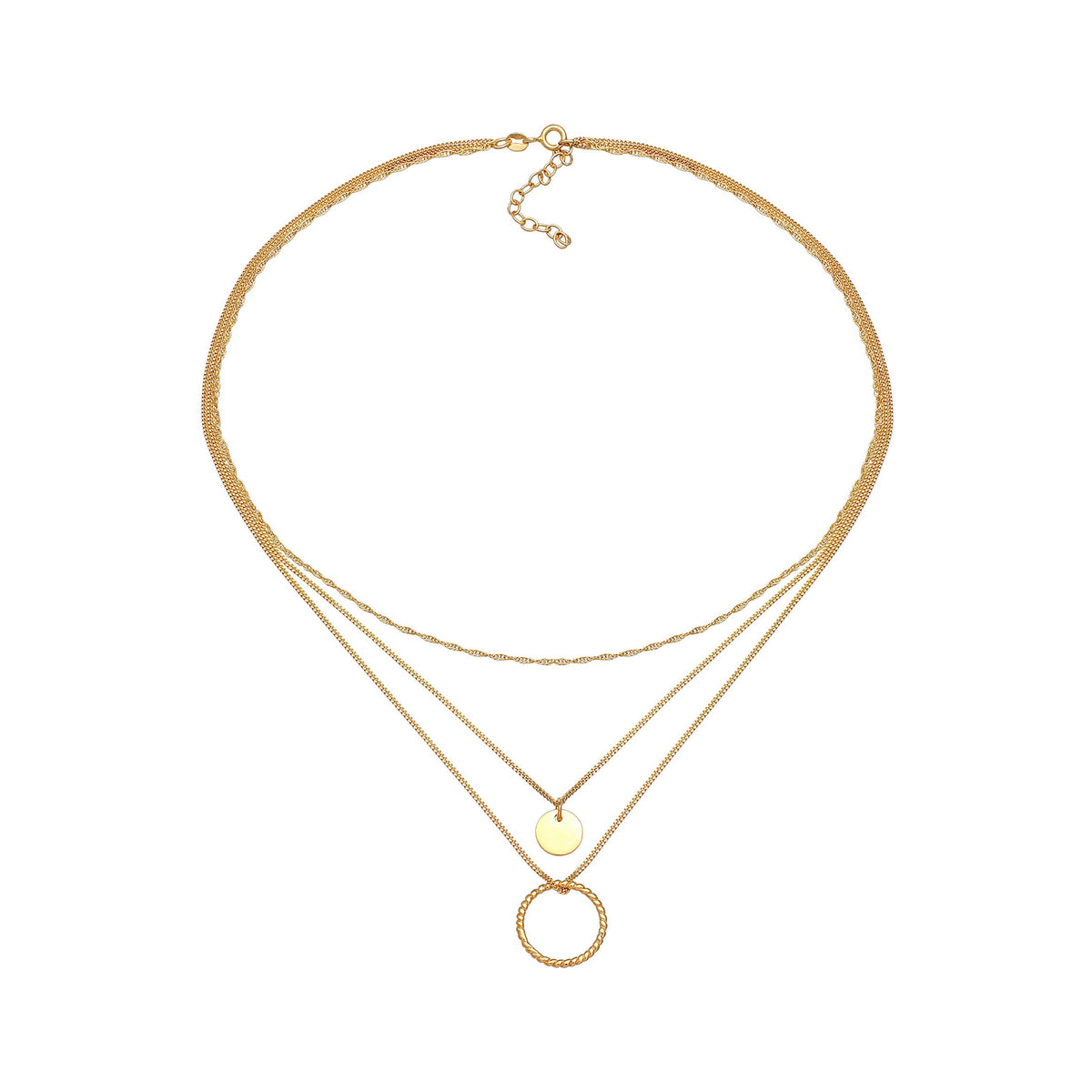 Gold - Elli | Choker | 925 Sterling Silber vergoldet
