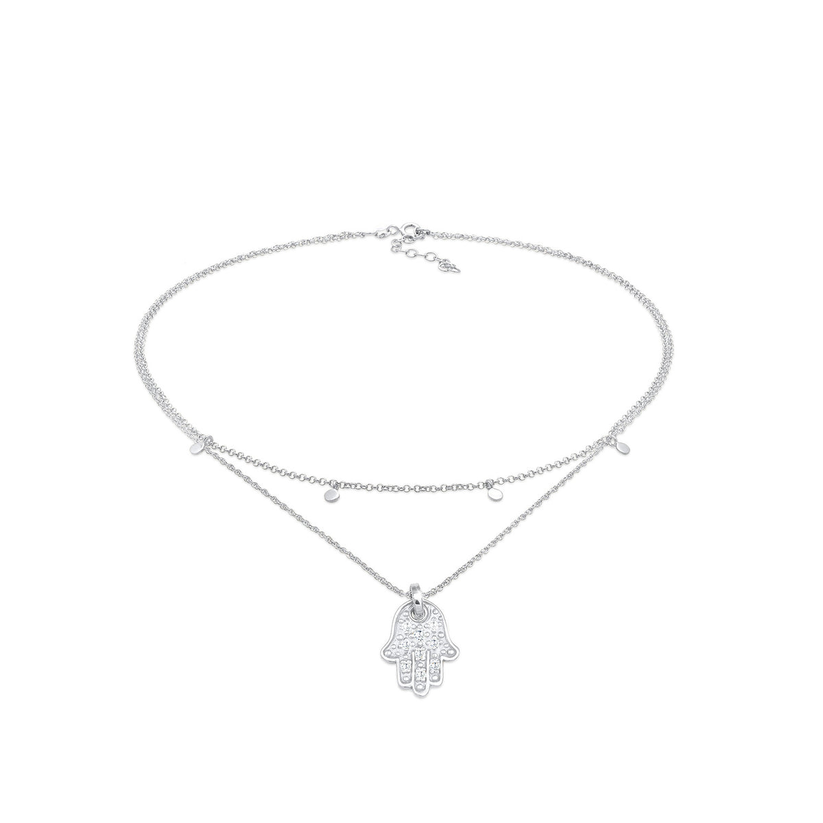 Silber - Elli | Choker | Zirkonia ( Weiß ) | 925er Sterling Silber