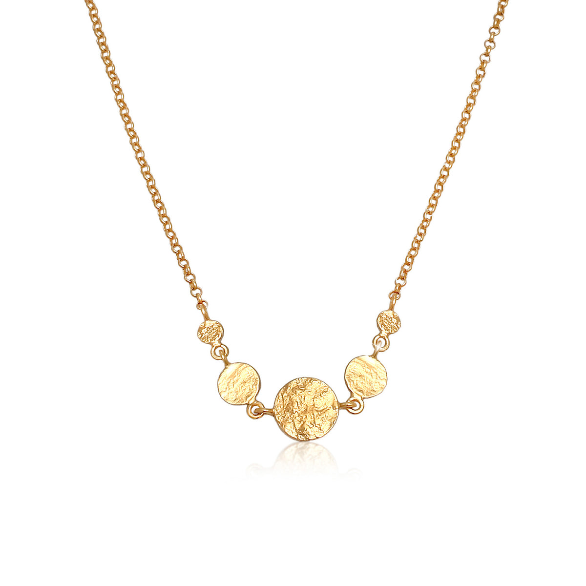 Gold - Elli | Halskette Geo | 925 Sterling Silber vergoldet