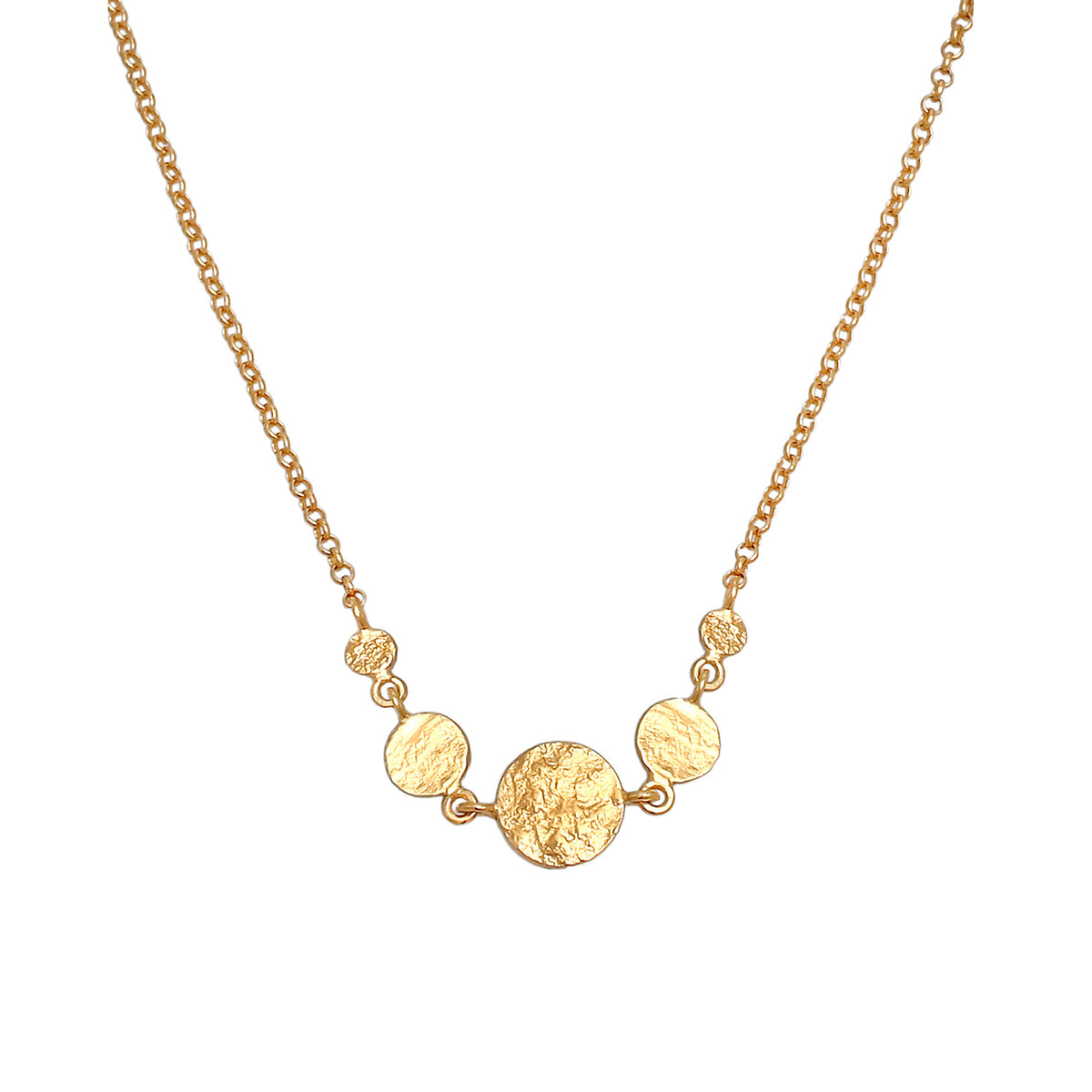Gold - Elli | Halskette Geo | 925 Sterling Silber vergoldet