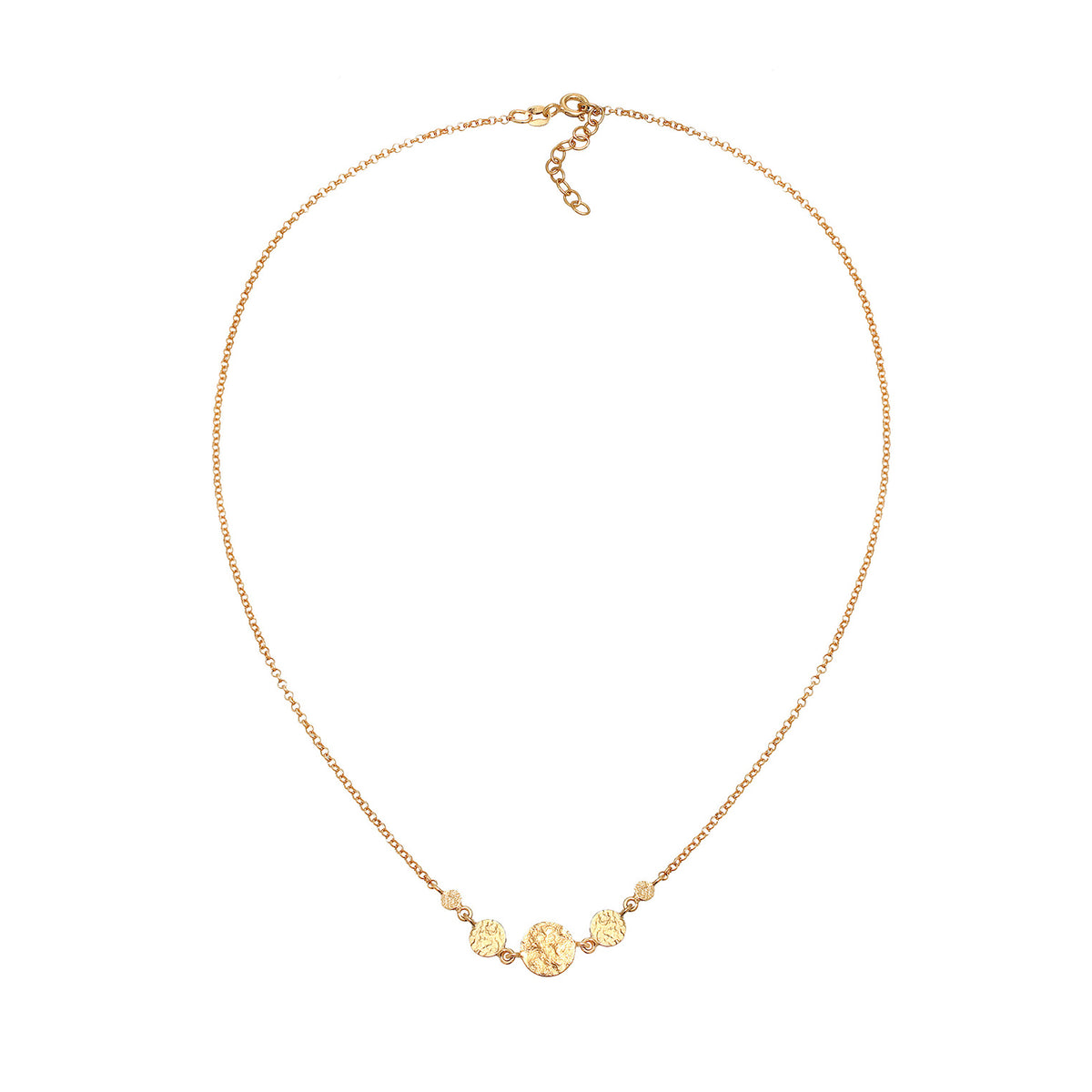 Gold - Elli | Halskette Geo | 925 Sterling Silber vergoldet