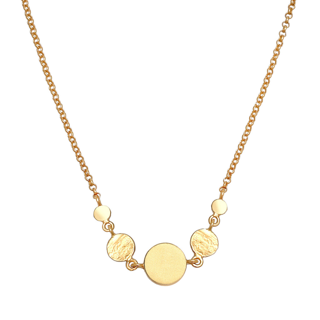 Gold - Elli | Halskette Geo | 925 Sterling Silber vergoldet