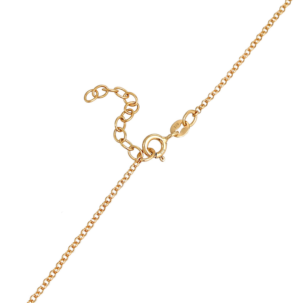 Gold - Elli | Halskette Geo | 925 Sterling Silber vergoldet