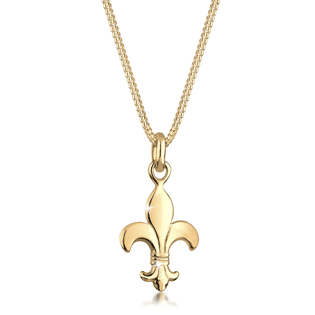 Gold - Elli | Halskette Lilie | 925 Sterling Silber vergoldet