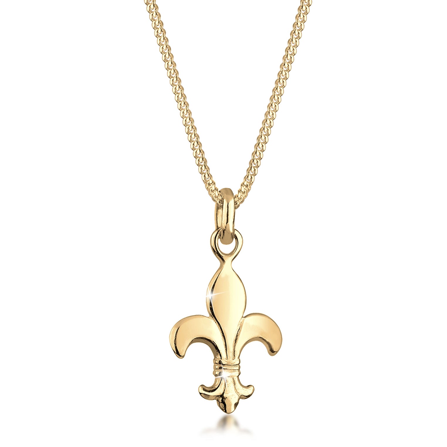 Gold - Elli | Halskette Lilie | 925 Sterling Silber vergoldet