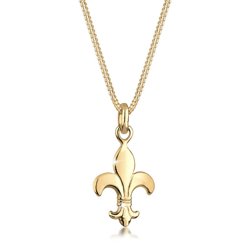Gold - Elli | Halskette Lilie | 925 Sterling Silber vergoldet