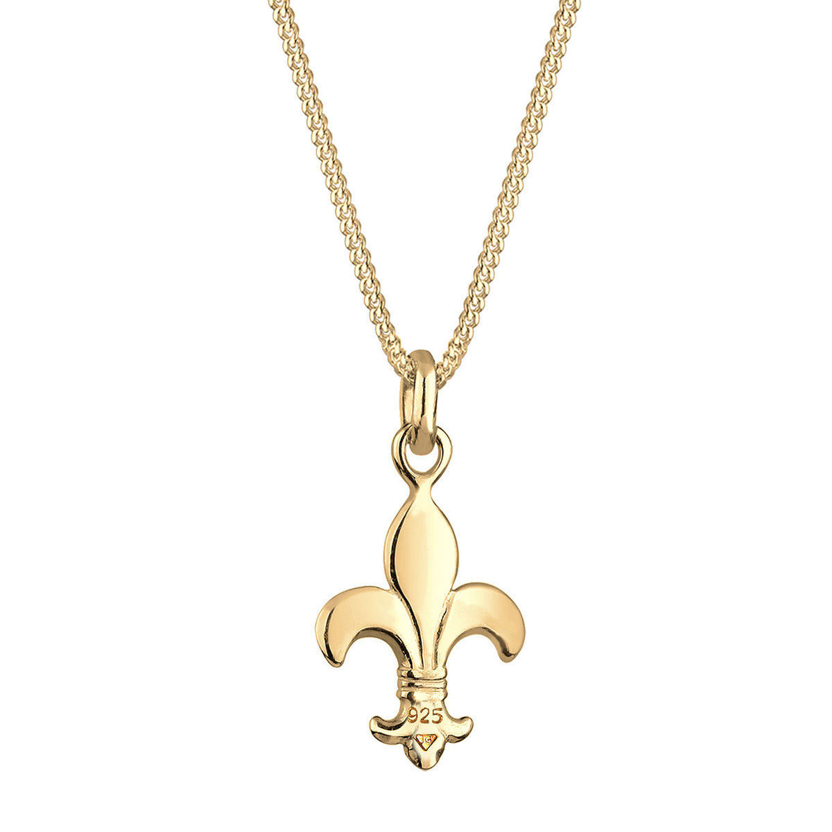 Gold - Elli | Halskette Lilie | 925 Sterling Silber vergoldet