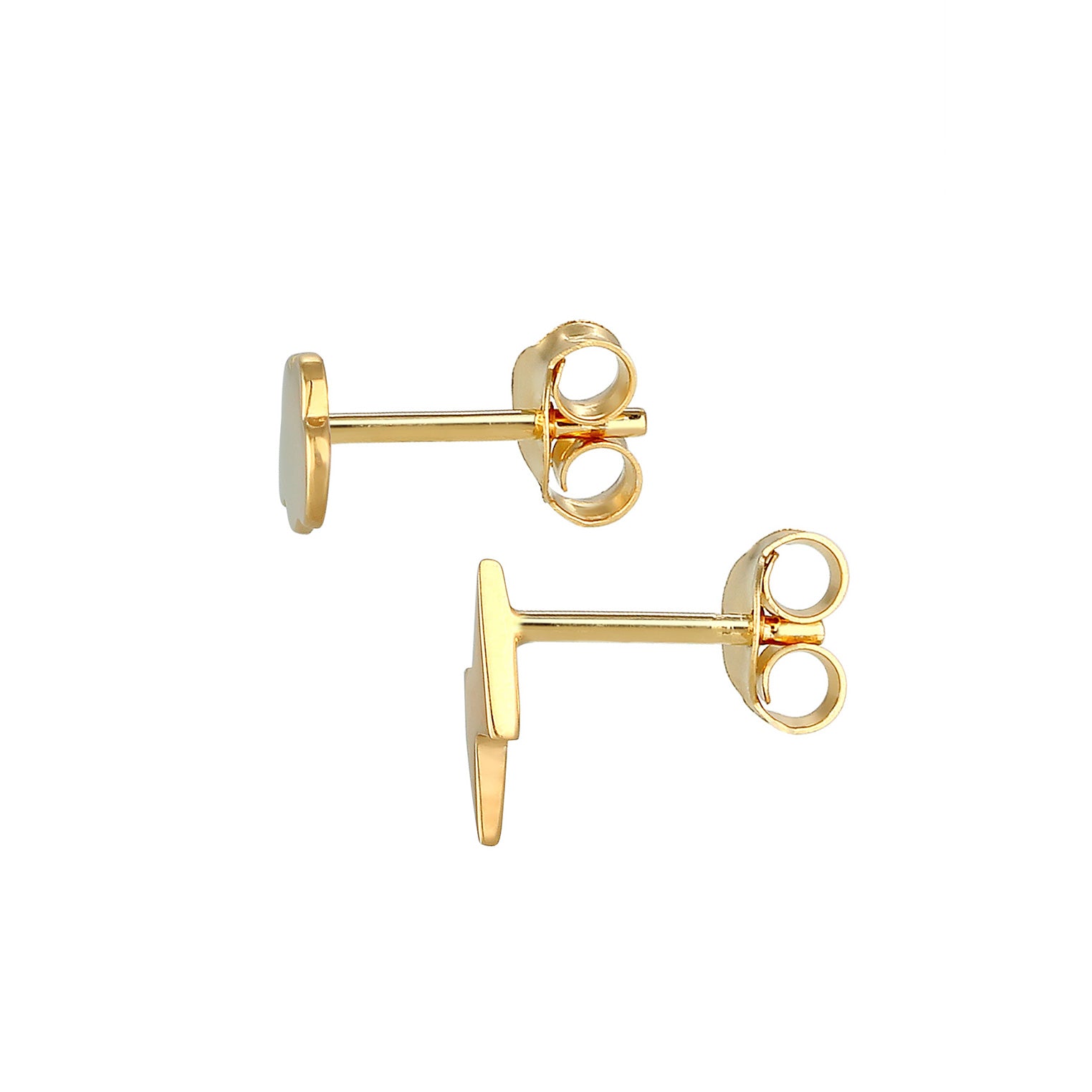 Gold - Elli | Ohrstecker Blitz | 925 Sterling Silber vergoldet