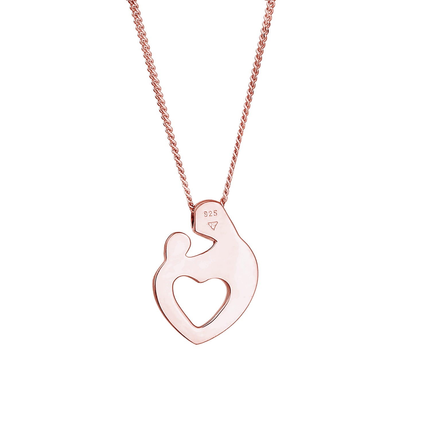 Roségold - Elli | Halskette Herz | 925 Sterling Silber Rosegold