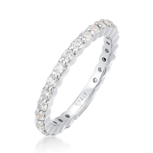 Silber - Elli | Ring | Zirkonia ( Weiß ) | 925er Sterling Silber