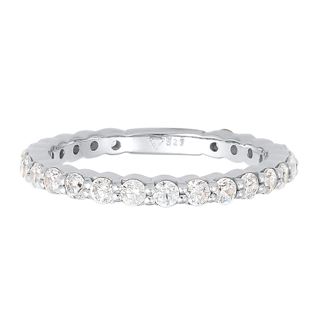 Silber - Elli | Ring | Zirkonia ( Weiß ) | 925er Sterling Silber