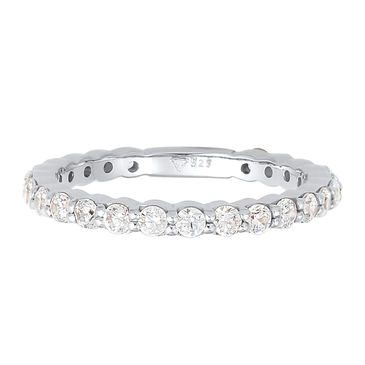 Silber - Elli | Ring | Zirkonia ( Weiß ) | 925er Sterling Silber