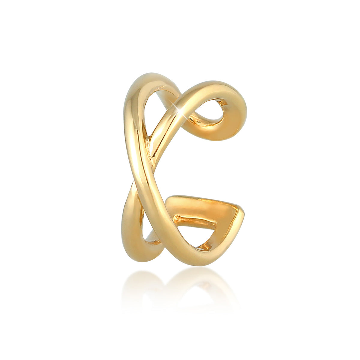 Gold - Elli | Earcuff | 925 Sterling Silber vergoldet