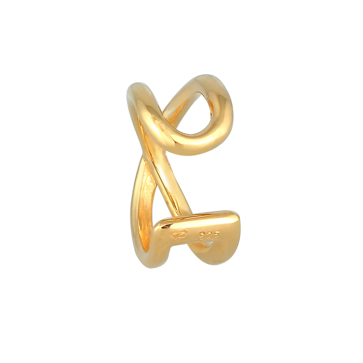 Gold - Elli | Earcuff | 925 Sterling Silber vergoldet