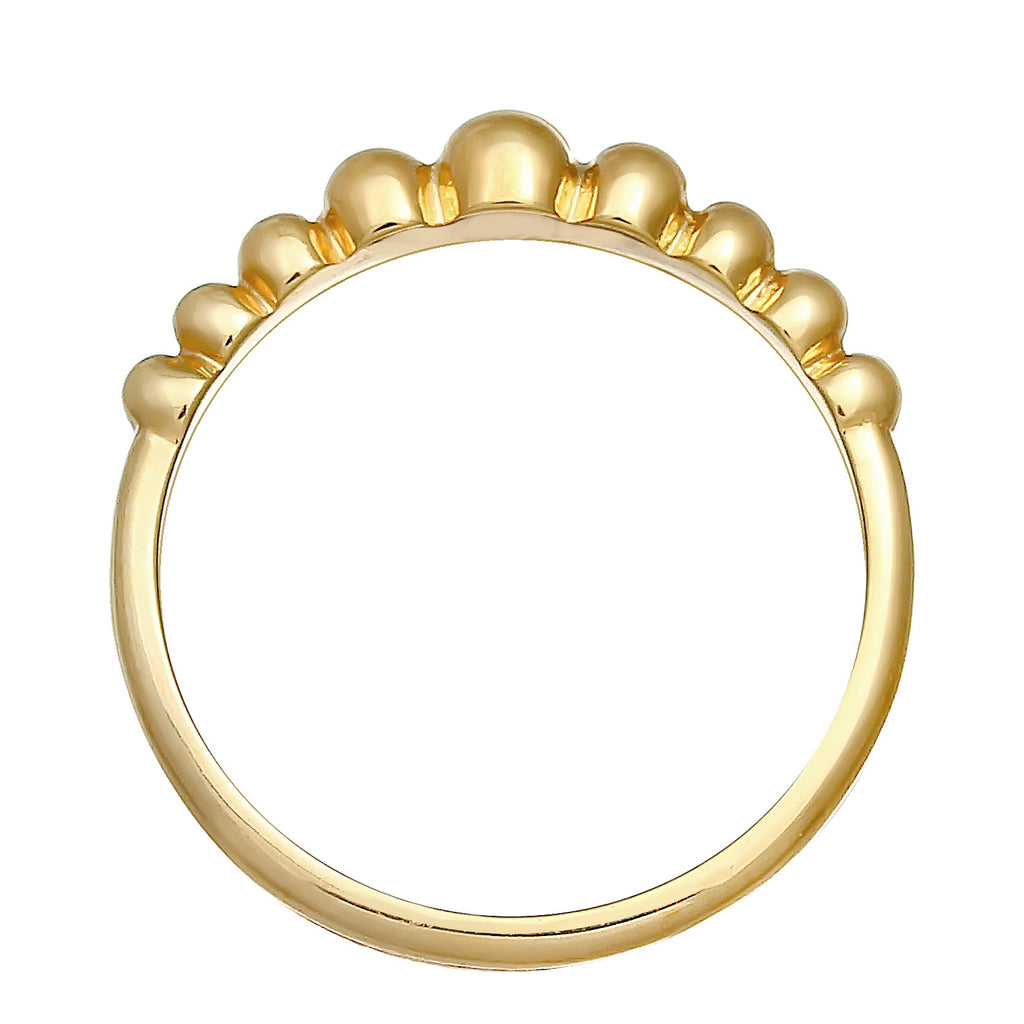 Gold - Elli | Ring Kugel | 925 Sterling Silber vergoldet