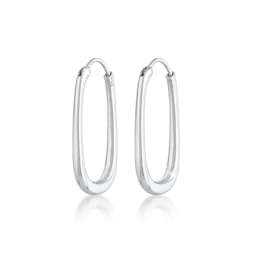 Silber - Elli PREMIUM | Creole | 925er Sterling Silber