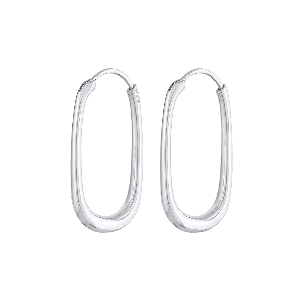 Silber - Elli PREMIUM | Creole | 925er Sterling Silber