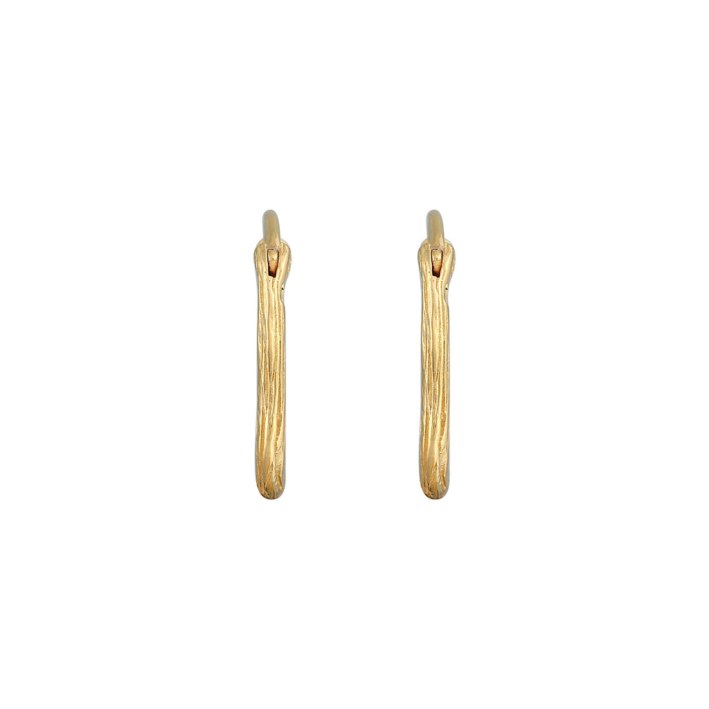 Gold - Elli | Creole | 925 Sterling Silber vergoldet