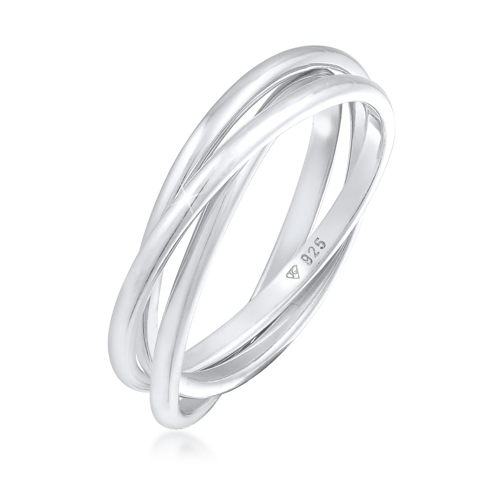 Silber - Elli | Wickelring Trio Fein | 925er Sterling Silber