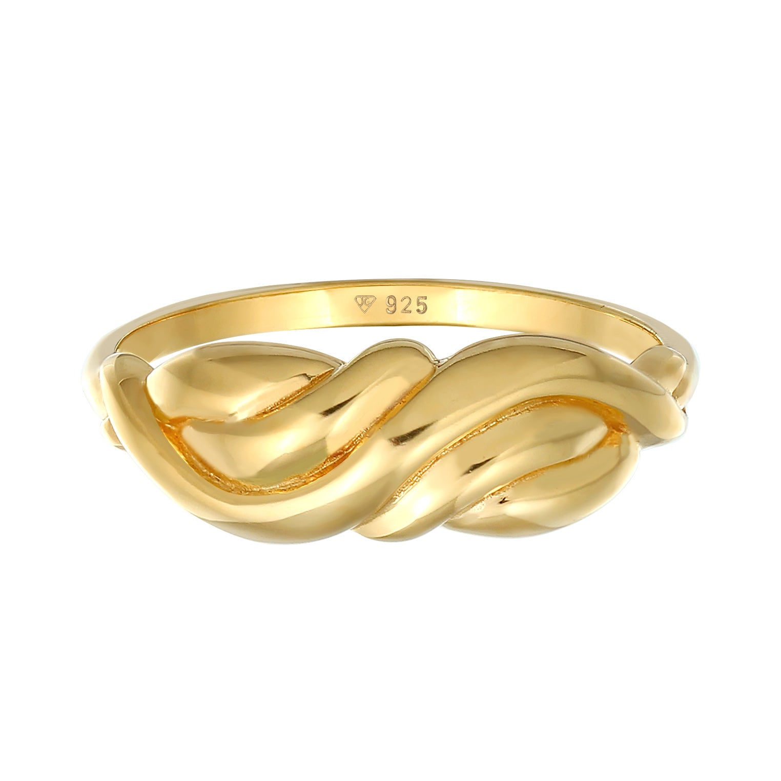 Gold - Elli | Ring | 925 Sterling Silber vergoldet