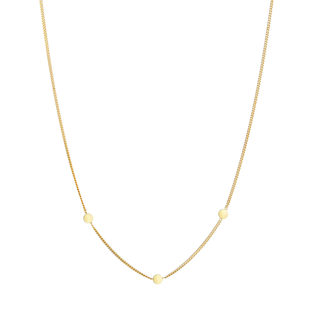 Gold - Elli PREMIUM | Halskette Kreis | 375 Gelbgold