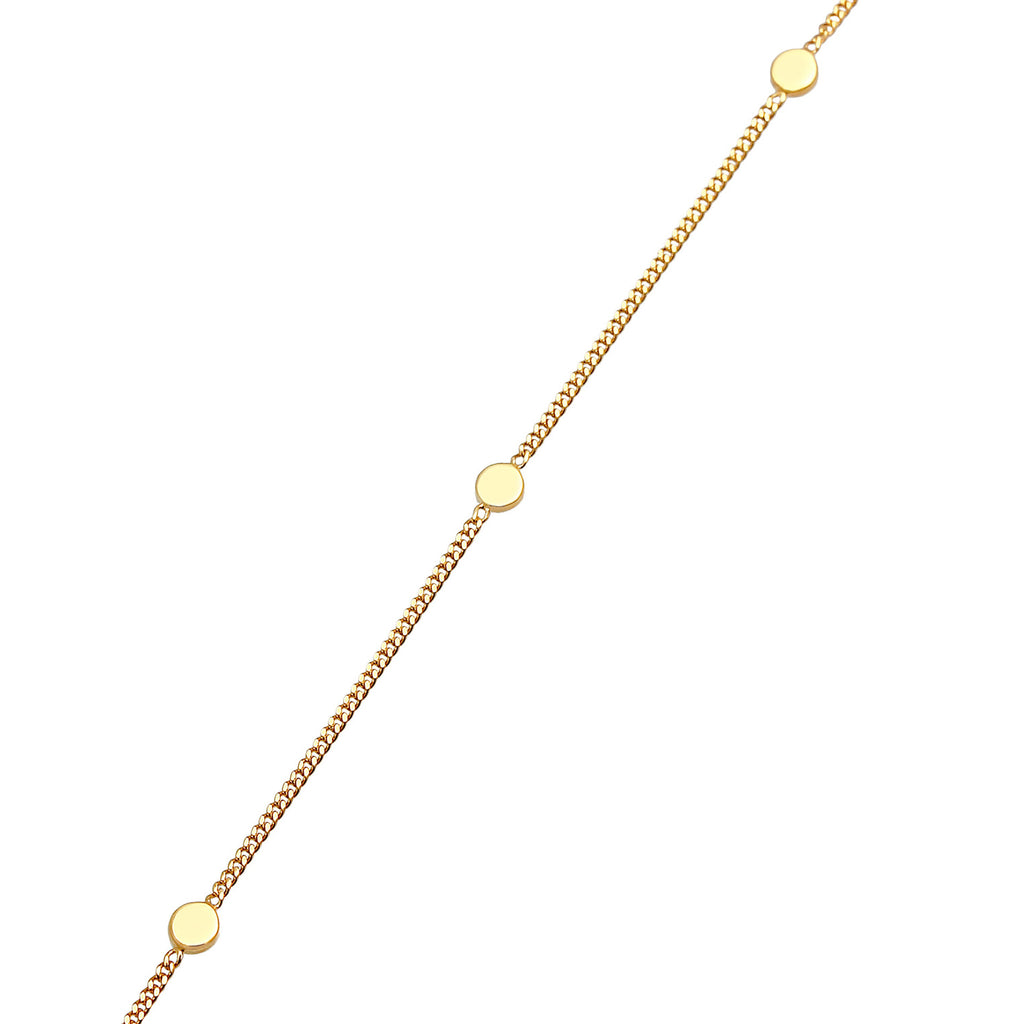 Gold - Elli PREMIUM | Halskette Kreis | 375 Gelbgold