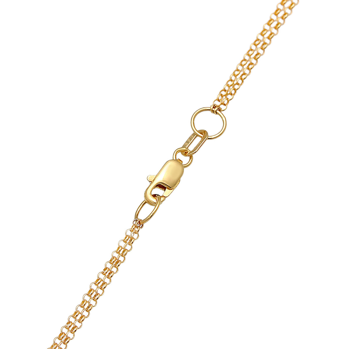Gold - Elli PREMIUM | Layer-Halskette Geo | 375 Gelbgold