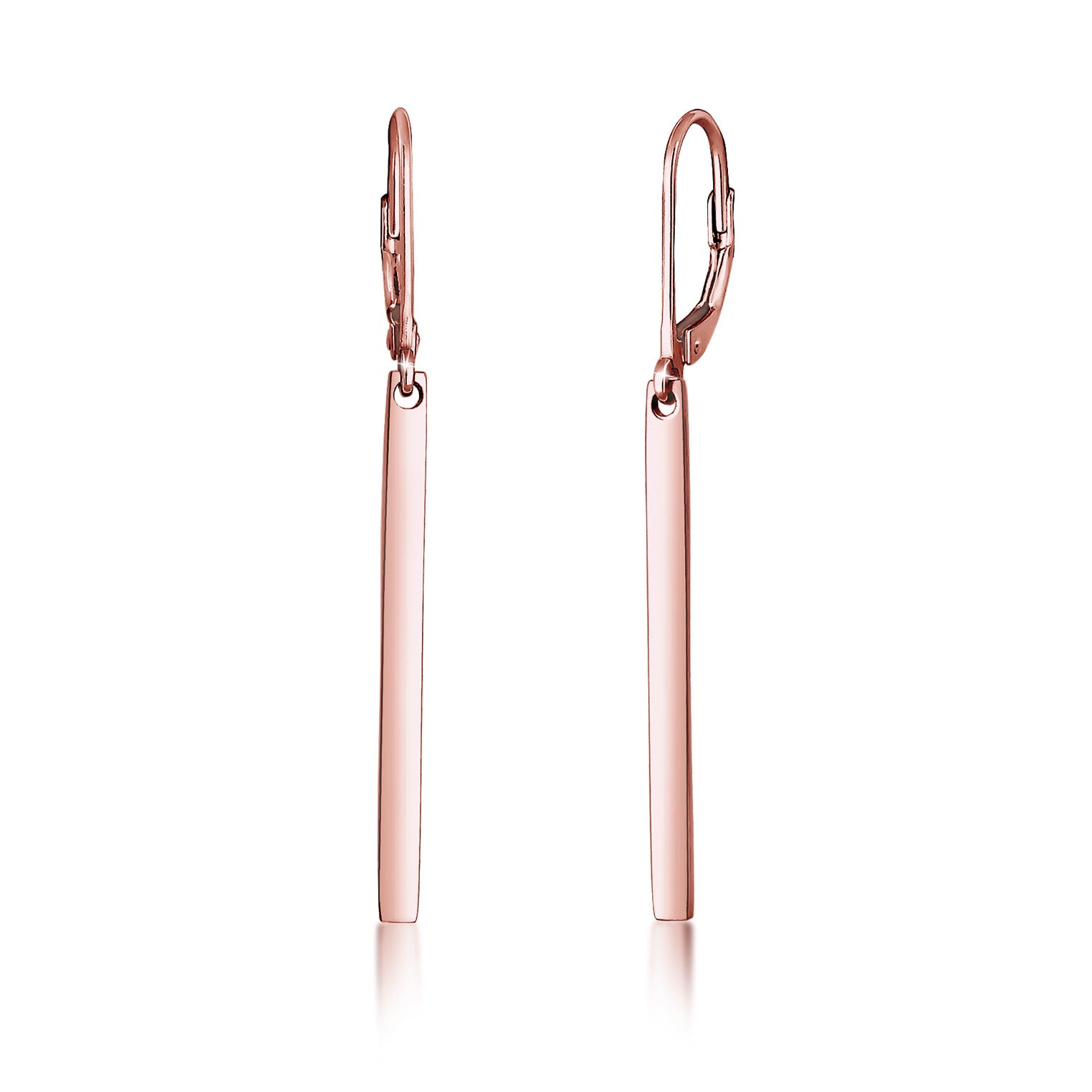 Roségold - Elli | Ohrhänger Geo | 925 Sterling Silber Rosegold