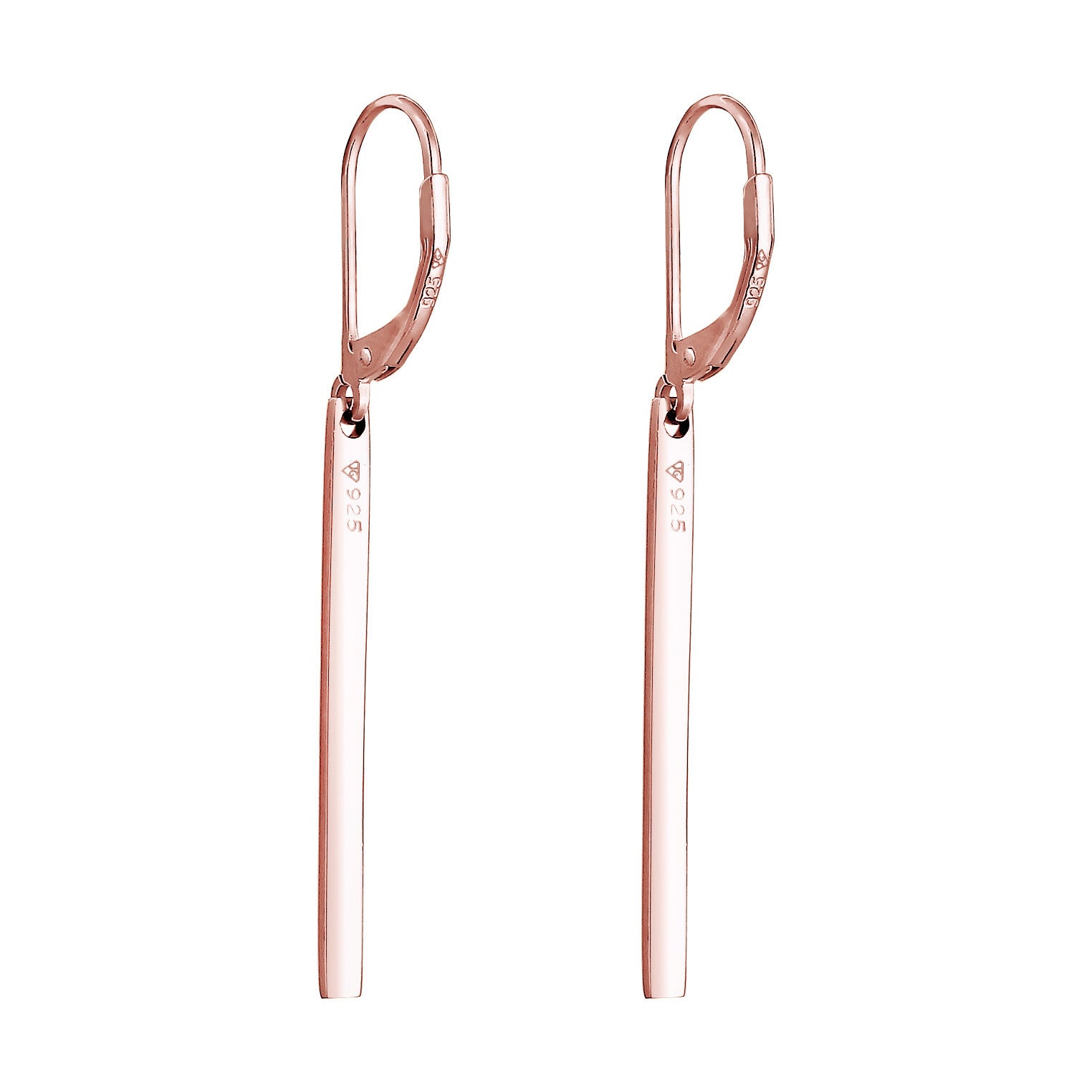 Roségold - Elli | Ohrhänger Geo | 925 Sterling Silber Rosegold