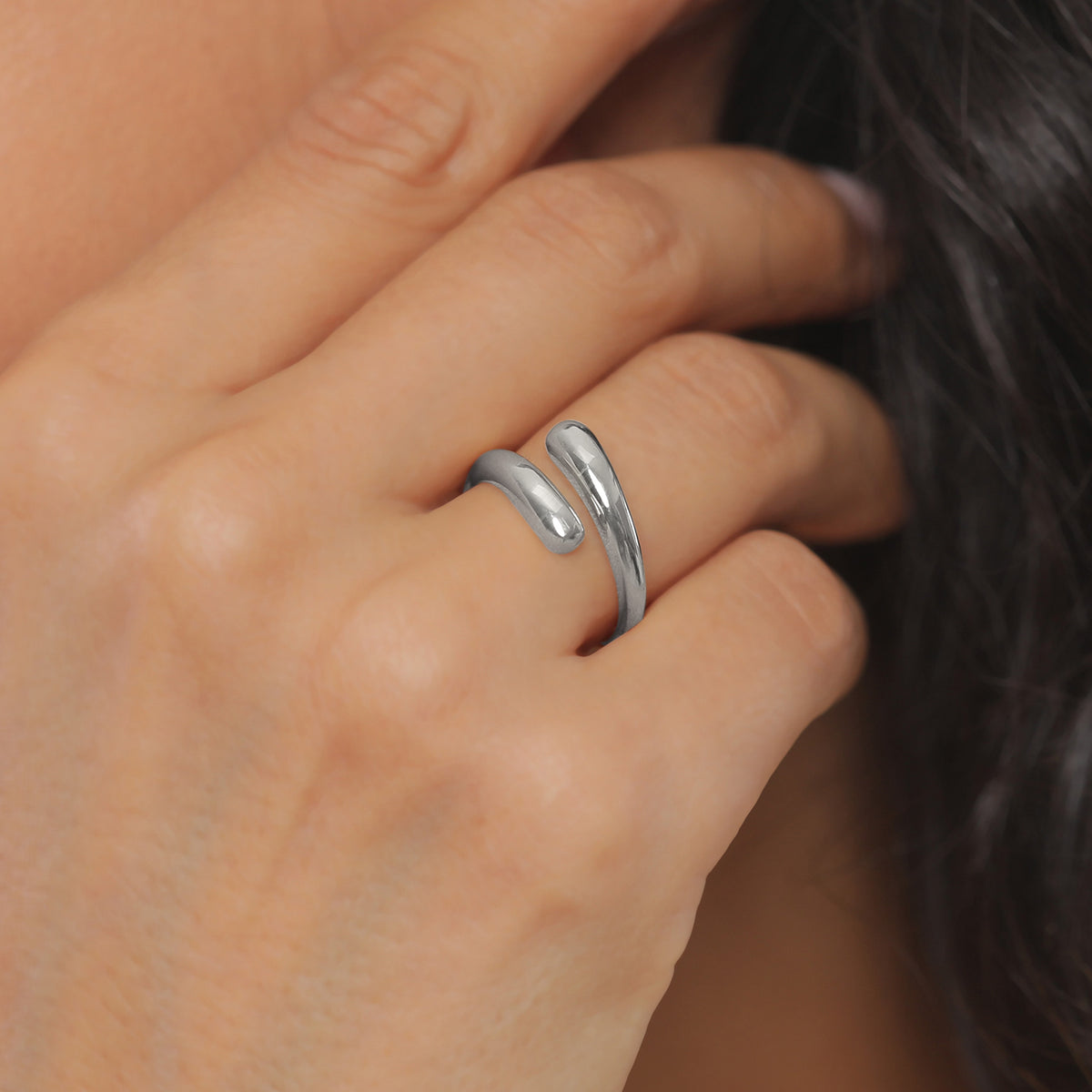 Silber - Elli | Wickelring | 925er Sterling Silber