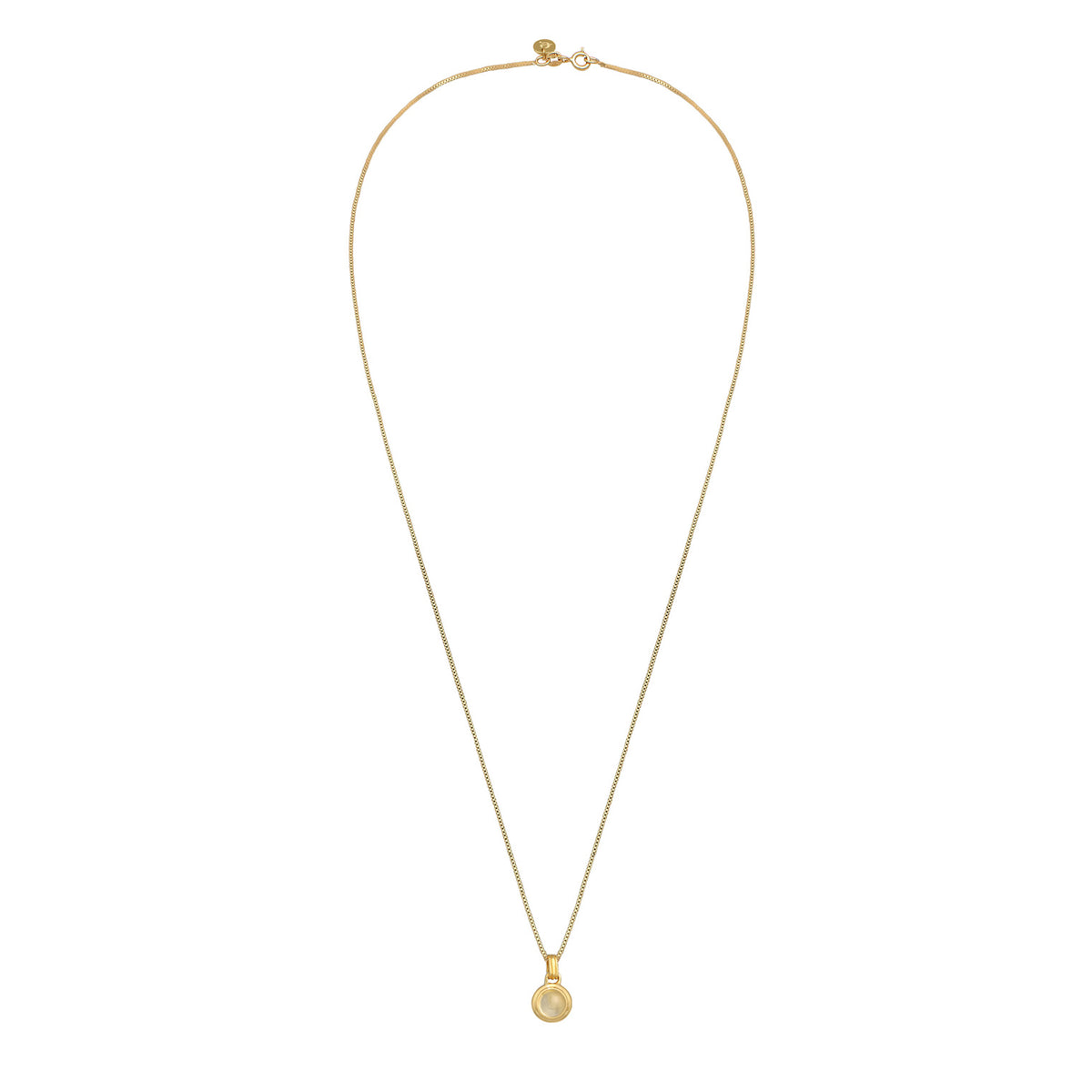 Gold - Elli PREMIUM | Halskette | Citrin (Gelb) | 925er Sterling Silber Vergoldet