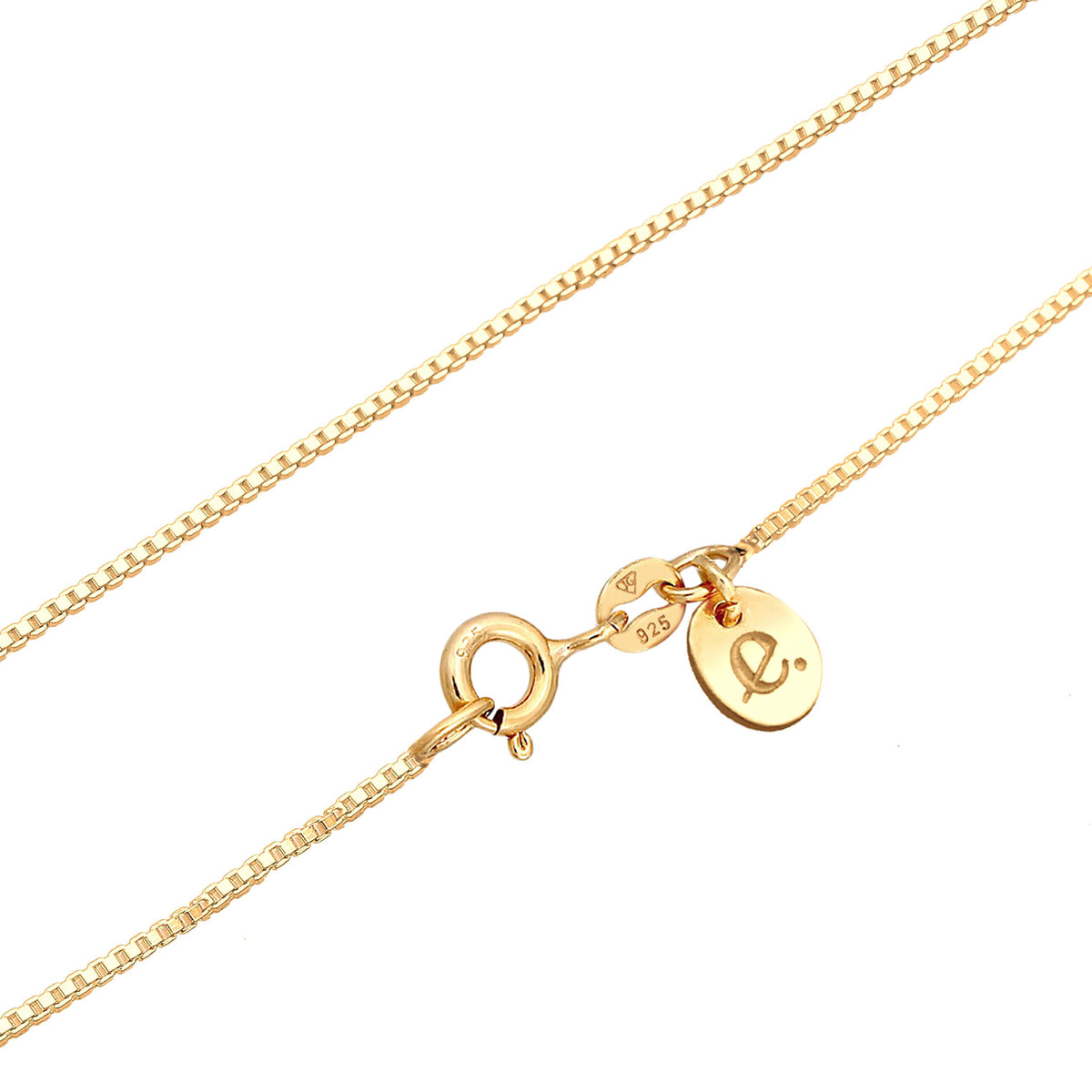 Gold - Elli PREMIUM | Halskette | Citrin (Gelb) | 925er Sterling Silber Vergoldet