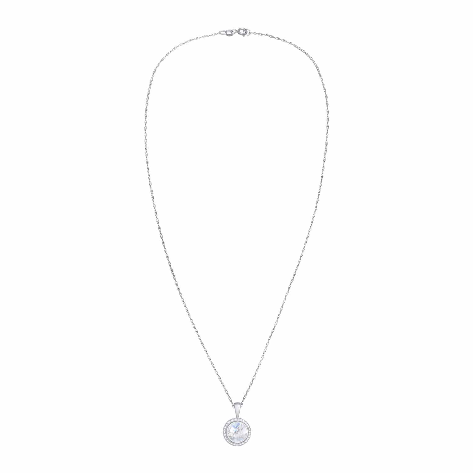 Silber - Nenalina | Halskette | Mondstein (weiß) | 925er Sterling Silber