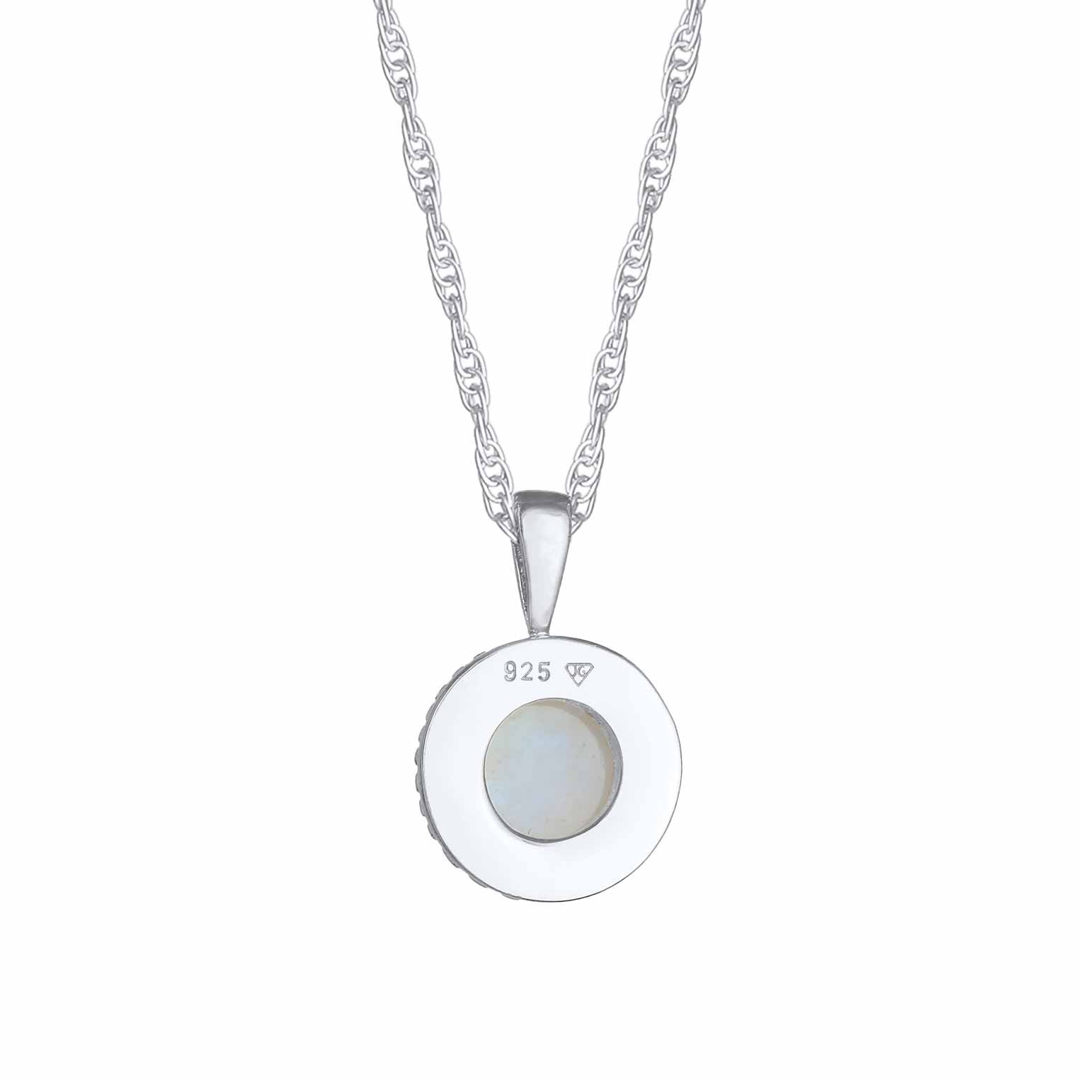 Silber - Nenalina | Halskette | Mondstein (weiß) | 925er Sterling Silber