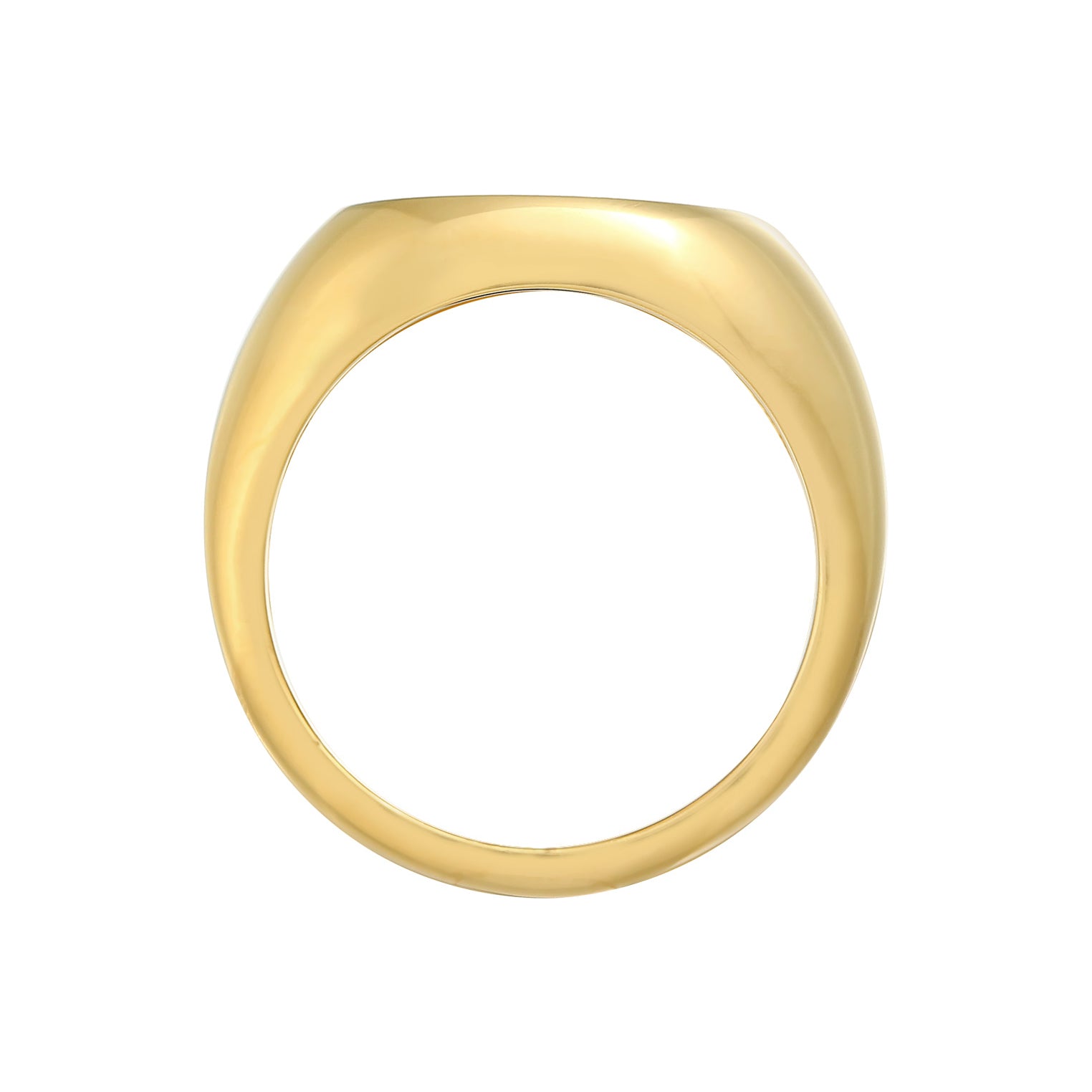 Gold - Elli | Siegelring Oval | 925er Sterling Silber