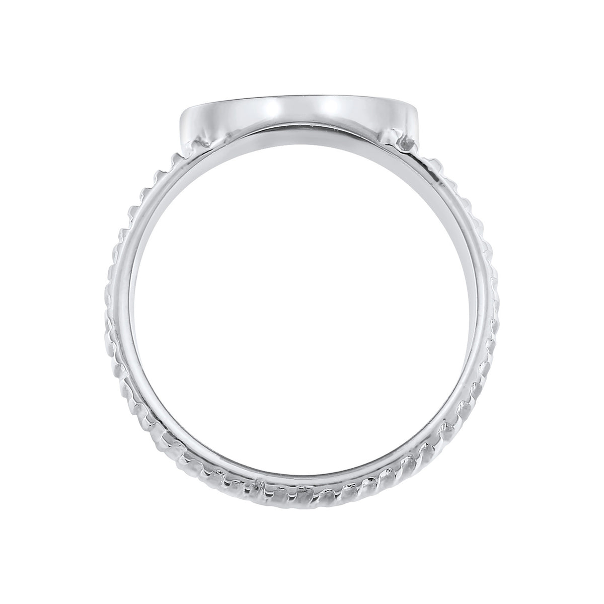Silber - Elli PREMIUM | Siegelring Rund | 925er Sterling Silber