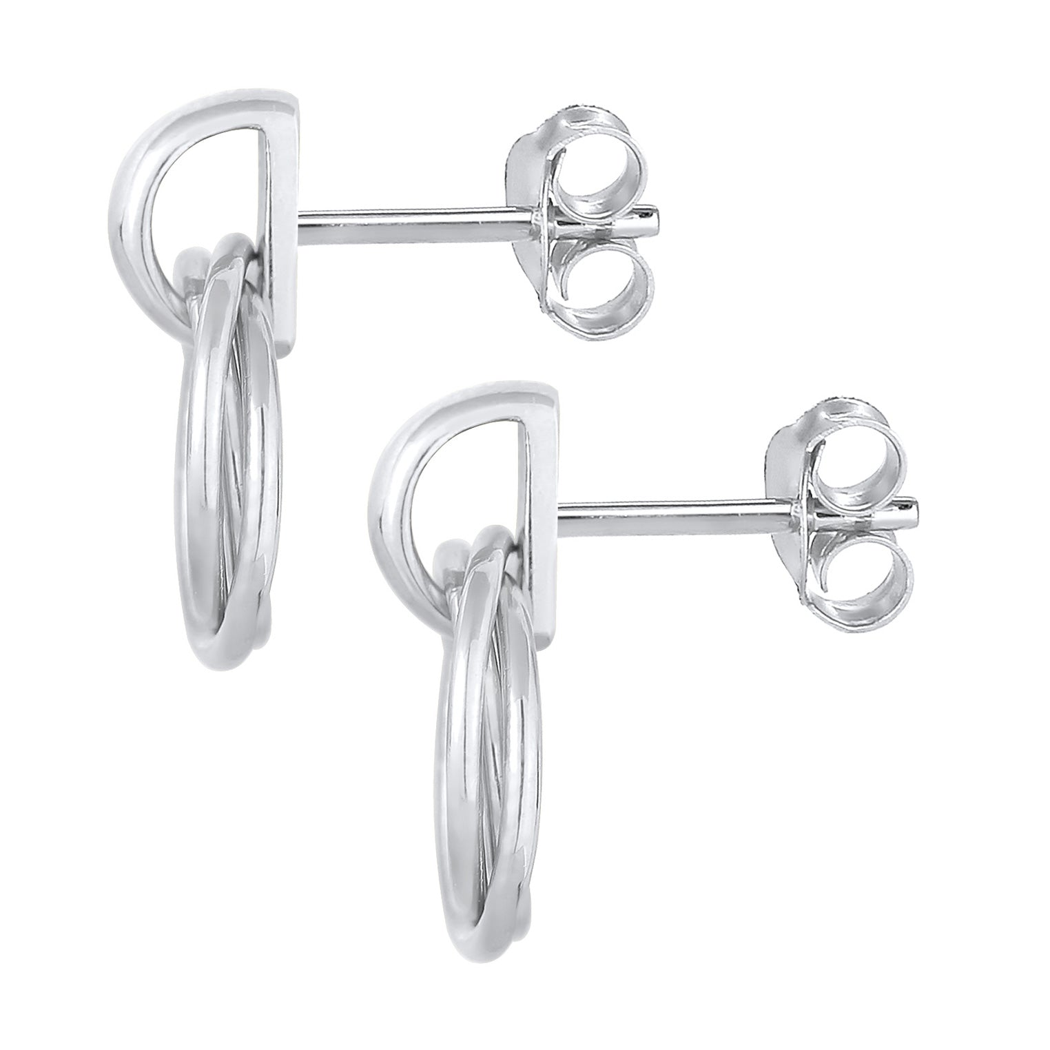 Silber - Elli | Ohrstecker Kreise Trio | 925er Sterling Silber